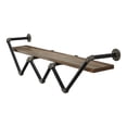 thumbnail image 6 of Harroldston 1-Shelf Wood Floating Wall Shelf, Reclaimed Oak, 6 of 9