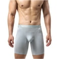 thumbnail image 2 of Mens Boxer Briefs XL, Sky Blue - Cotton Modal Blend, Contoured Pouch, Breathable, Anti-Chafing Waistband for Daily Wear & Workouts, 2 of 5