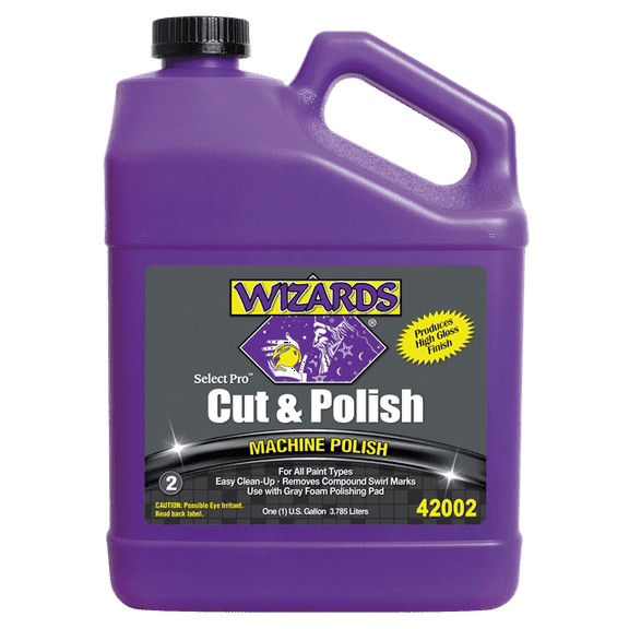 "Wizards Select Pro Cut & Polish – 2 Gallon All-in-One Compound | Heavy Cut & High Gloss Finish for Auto Detailing & Paint Correction | Swirl Remover & Shine Enhancer  "