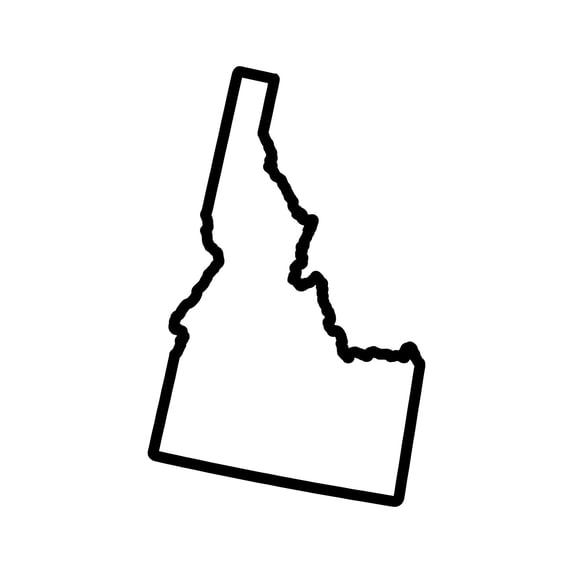 Idaho Outline Sticker Decal Die Cut - Self Adhesive Vinyl - Weatherproof - Made in USA - Many Color and Sizes - id