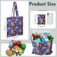 thumbnail image 2 of Boho Chic Paisley Design Foldable Tote Bag - Durable Spacious Reusable Grocery Bag for Everyday Use, 2 of 6
