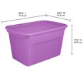 thumbnail image 3 of Sterilite 30 Gal./ 114L Tote - Violet, 3 of 4