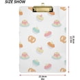 thumbnail image 3 of Coolnut Cartoon Cake Clipboard A4 Standard Size Decorative Clipboard with Low Profile Metal Clip for Students Men Women Classroom and Office Gifts, 3 of 7