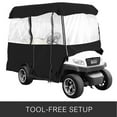 thumbnail image 6 of BENTISM 4 Passenger Golf Cart Cover Driving Enclosure Waterproof Person Roll-up Door, 6 of 9
