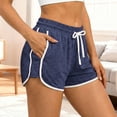 thumbnail image 5 of Athletic Running Shorts for Women Lightweight Breathable Elastic High Waist Workout Yoga Gym Shorts with Pockets, 5 of 6