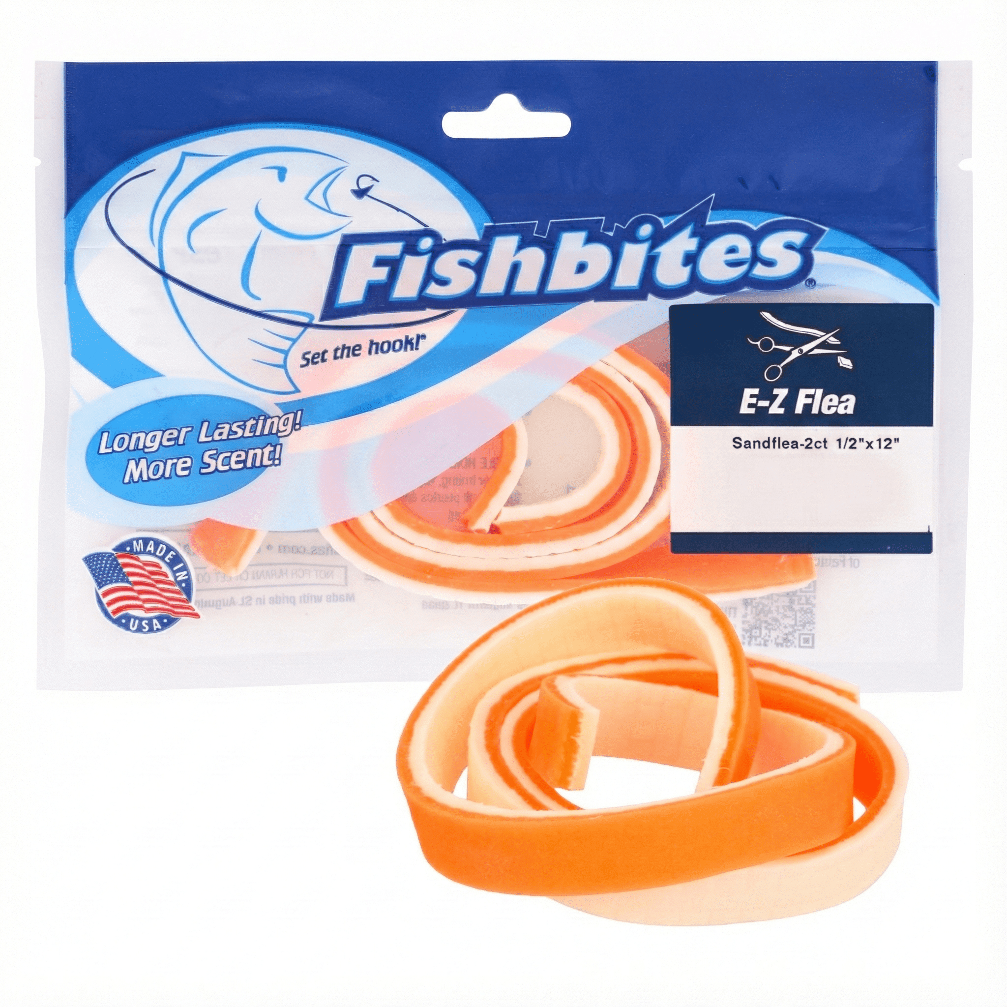 berkley fish bites sand fleas Fishbites Fish'n Strips percent biodegradable Fishbites E-Z Flea Alternative Strip