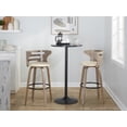 thumbnail image 2 of LumiSource Grey Cosini 30" Fixed-Height Barstool - Set of 2, 2 of 6