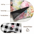 thumbnail image 2 of Easter Area Rug 8x10 Washable Rug Non Slip Spring Bunny Feet Flowers Eggs Black Buffalo Plaid Large Area Rug Soft Stainresistant Indoor Floor Carpet for Living Room Bedroom Home Office Dining Room, 2 of 8