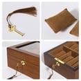 thumbnail image 4 of Uten Wood Watch Box, Watch Storage Case, Watch Organizer with Glass Display Lid for Men, 6 Slots, 4 of 12