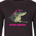 thumbnail image 4 of Inktastic Gator Country Sunny Gator in Pink Sunglasses Long Sleeve Youth T-Shirt, 4 of 5