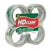 "Duck Brand Clear Packaging Tape, 1.88"" x 54.6 yds, 4-Pack"