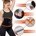 thumbnail image 3 of Cinturón de sudar Waist Trainer KingPavonini para el estómago, color negro, 3 of 7