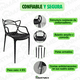 thumbnail image 4 of Silla Master Cat Color Negro 4pz, 4 of 9