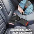 thumbnail image 3 of Juego de 2 extensores universales para cinturón de seguridad de coche, correa de extensión ajustable de 23 cm, color gris, 3 of 4