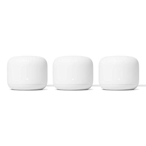 Mesh Wi-Fi System with 3900 sq ft Coverage 2nd Generation Google Nest WiFi 2 Pack 