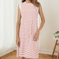 thumbnail image 2 of Lixiuxyad Sleeping Dresses Nightgowns For Women With Built In Bra Sleeveless Sleepwear Casual Loose Nightshirts Soft Comfy Sleepshirts, 2 of 5