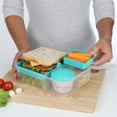 thumbnail image 4 of Sistema To Go Collection Bento Box and Food Storage Container, 6.9 Cup, Clear, Assorted Color Klips, 1.65L, Colours may vary., 4 of 4