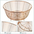 thumbnail image 3 of Milisten Stainless Steel Wire Fruit and Vegetable Basket for Kitchen Storage, Household Organizer, 1 Piece, 3 of 8