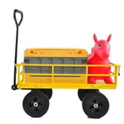 Tools cart Wagon Cart Garden cart trucks make it easier to transport firewood Yellow colour