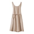 thumbnail image 3 of Elodie Chef Apron Kitchen Cooking Apron Machine Washable Sleeveless Bib Apron Gardening Khaki, 3 of 8