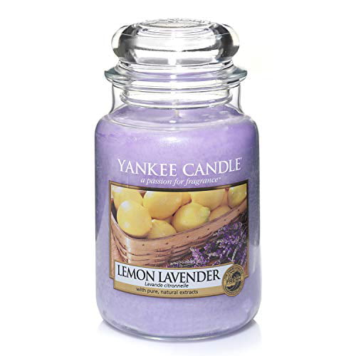 YANKEE CANDLE MEYER LEMON SCENTED WITH PURE,NATURAL EXTRACTS LARGE JAR 22 OZ 