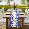 thumbnail image 4 of Table Runners 60 Inches Long Dress Scarves, Purple Spring Floral Farmhouse Kitchen/Dining Table Runner, Small Coffee Tablerunners, Butterfly Farmhouse 13x60 Inch, 4 of 9
