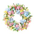 thumbnail image 2 of Guirnalda colgante de colorida de 45 cm, guirnalda de rosas artificiales para pared, fiesta, decoración de granja o Acción de ., 2 of 8