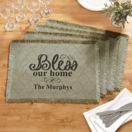 - Personalized Bless Our Home Placemat