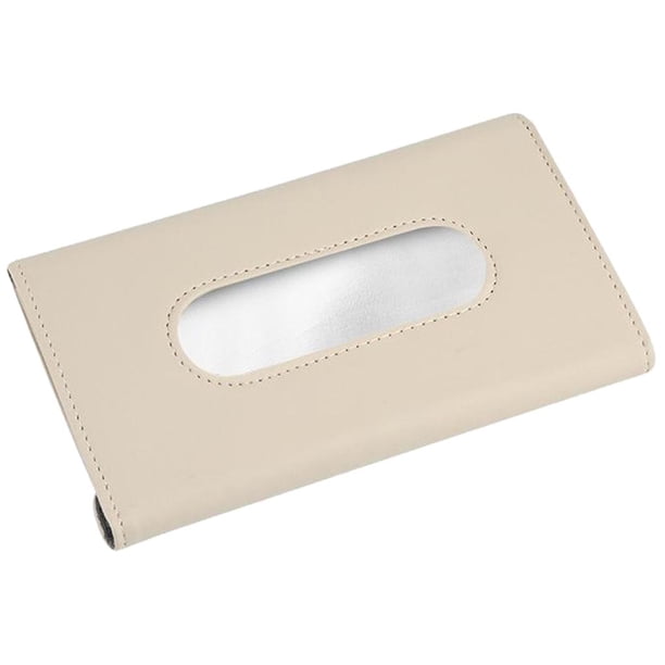 Porta pañuelos para coche, porta pañuelos para visera, caja de pañuelos para coche, servilletas para coche Caqui