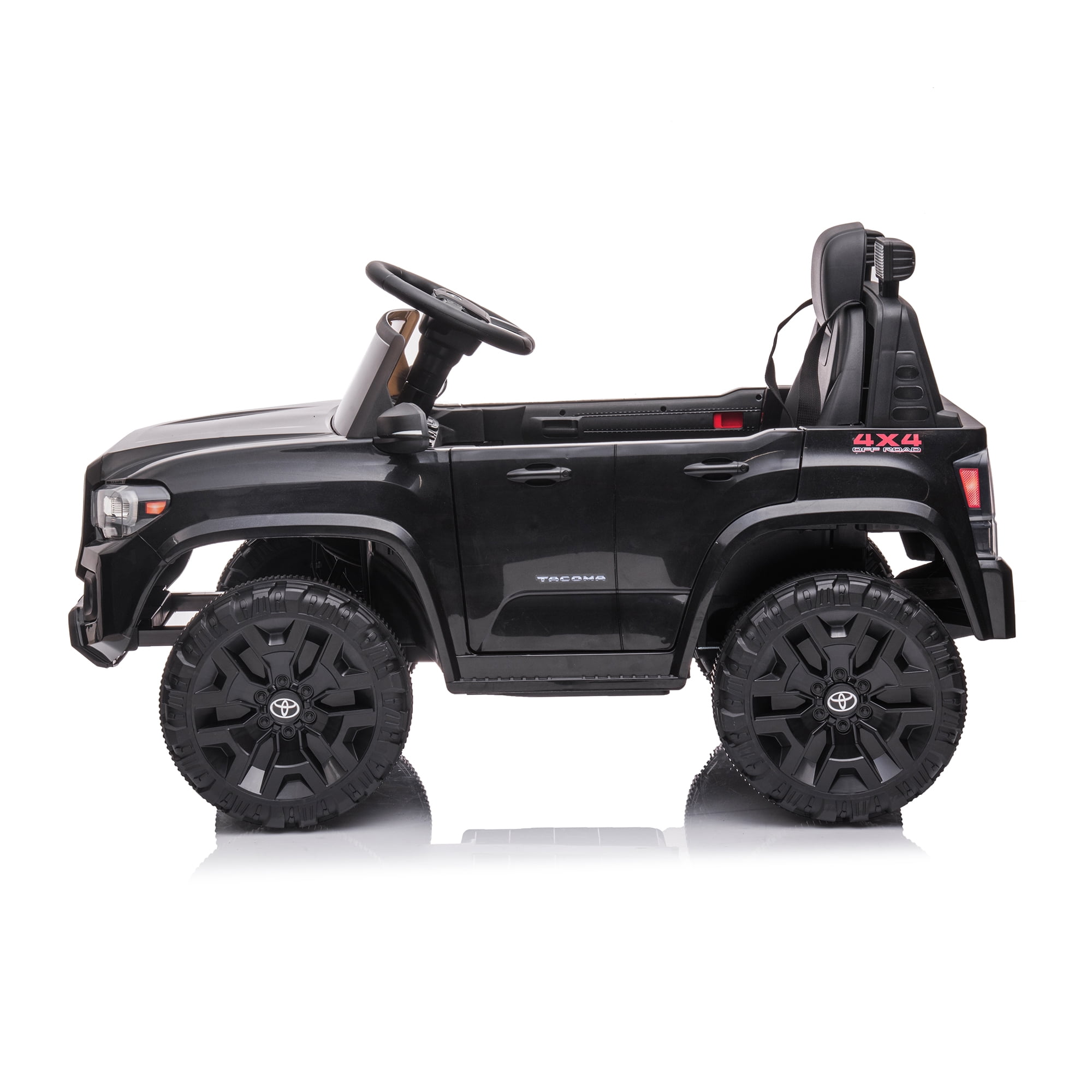 CIPACHO 12V Electric Cars for Kids, Licensed Toyota Tacoma Ride On Car, Remote Control Truck Car for Boys Girls, Battery Powered Kids' Vehicles with MP3, FM, LED Lights, Black