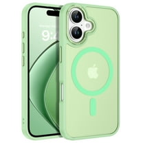 BENTOBEN Case for iPhone 17 Compatible with Mag-Safe 6.3" Metal Frame Slim Tpu Matte Shockproof Protective Cover Light Green