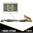 thumbnail image 6 of 1" x 8' Ratchet Strap w/ Vinyl Coated S-Hooks and Keepers - 2 Pack, 6 of 7