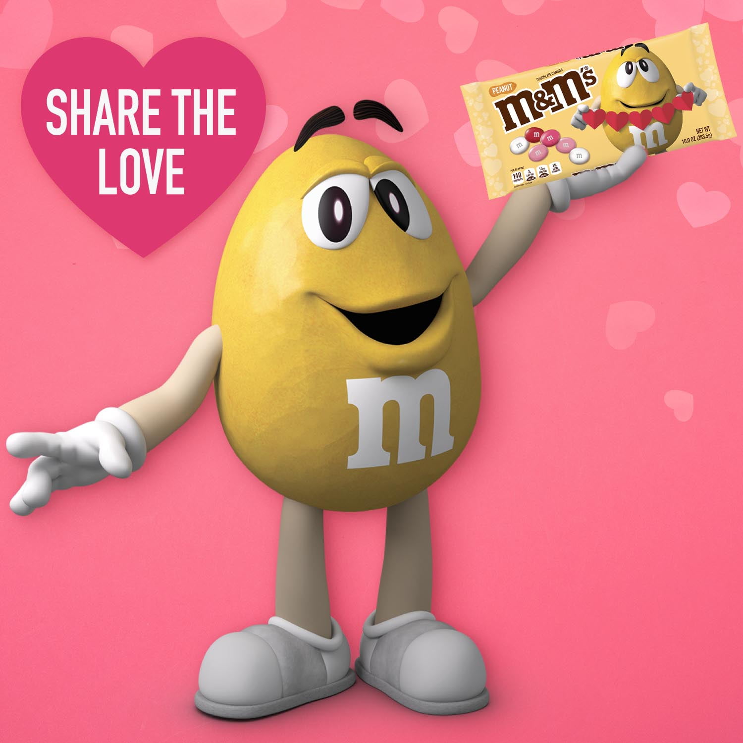 M&M'S Peanut Butter Chocolate Valentine Candy 9.48 oz. 