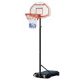 thumbnail image 1 of Backyard Lifestyles Portable Classic Basketball Net – Adjustable 63"–82.5" Height, Polyethylene Backboard, Steel Pole, Outdoor Use, 1 of 4