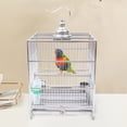 thumbnail image 2 of Miumaeov Bird Cage Open Top Standing Parrot Parakeet Cage with Rolling Stand Large Metal Bird Flight Cage for Conure Parakeet Cockatiel Finch Macaw Cockatoo Pet House, 2 of 13