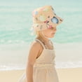 thumbnail image 2 of Gubotare Toddler Hat Sun Kids Girls Sun Hat UV Protection Wide Brim Beach Cap with Ponytail Hole (B,Size 4-8 Years), 2 of 5