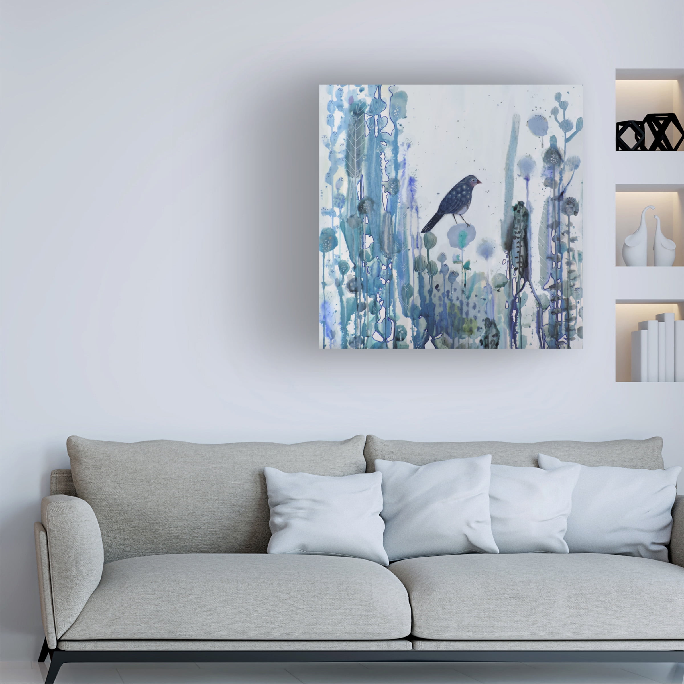 Sylvie Demers 'L heure Bleue' Canvas Art
