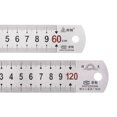 thumbnail image 1 of Unique Bargains Straight Ruler Set 60x2.9CM & 120x3.5CM Stainless Steel Ruler Kit, 2 Pieces, 1 of 5