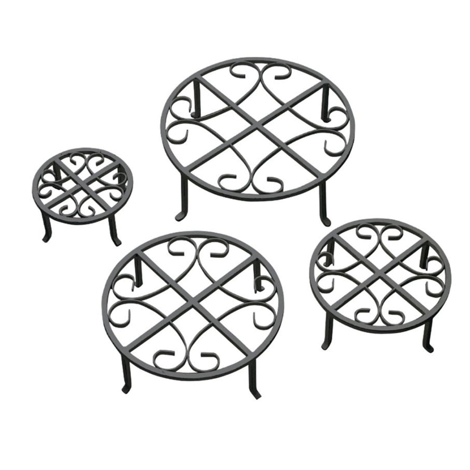 Red Carpet Studios Black Plant Stand Set of 4 by Red Carpet Studios