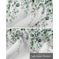 thumbnail image 6 of Green Eucalyptus Leaves Kitchen Valances for Windows Farmhouse Linen Window Valance Curtain for Living Room Window Treatment Pastoral Farmhouse Botanical Valance Rod Pocket Topper Drape, 42 x 18 Inch, 6 of 6