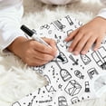 thumbnail image 6 of Cozy Themed Pajama For Girls Long Sleeve Top And Pants Cute Cartoon Doodle Print Soft Holiday Sleepwear For Kids Family Matching Outfit Festive Loungewear, 6 of 7