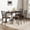 Black-5-piece set, variant on VEPXXP 43.3" 5 Piece Dining Table Set for 4, Industrial Wood & Metal Kitchen Table with PU Upholstered Benches, Space Saving Dinette Set for Breakfast Nook Living Room Party Room, Black