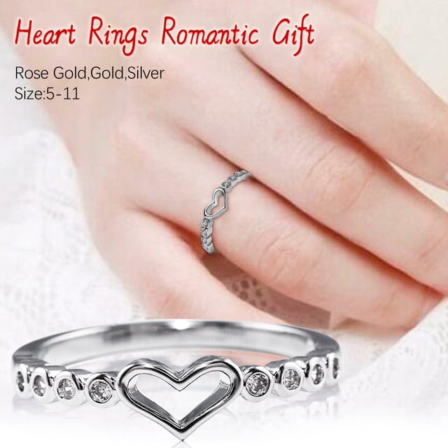 Heliisoer Rose Gold Diamond Natural White Romantic Wedding Jewelry