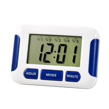 Timer, Multi-medication reminder alarms, up to 8 daily alarms and timer, essential tool for people with Parkinson's,Digital,Corded Electric