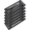 thumbnail image 1 of Zhuge 6 floor vent filter screens, household vent floor trough net pocket floor standing garbage collection net floor vent screen filter, for floor replacement (black, 4 "x 12"), 1 of 5