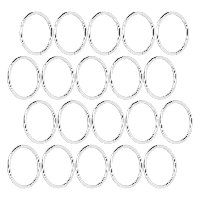 Anillos de Metal de 20 piezas, anillos de hebilla O circulares de hierro duraderos para cinturón DIY, hebilla para bolso, Hardware, decoración de ropa