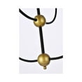 thumbnail image 4 of Lennon 31.5 inch pendant in black and brass with clear shade, 4 of 8