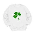 thumbnail image 5 of Womens St. Patrick'S Day Sweater Crew Neck Loose Fit Long Sleeve Womens Holiday Clothing,White,S, 5 of 5