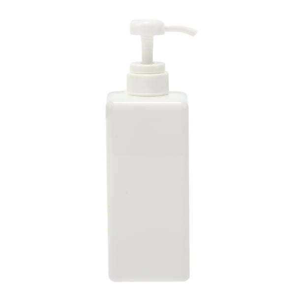 Dispensador de jabón cuadrado simple Unique Bargains 1 Pc para baños y lavaderos Blanco 650ml