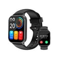 thumbnail image 1 of Reloj inteligente RUIMEN H1 de 1,8 pulgadas para hombre y mujer con 2 correas, color negro, 1 of 8